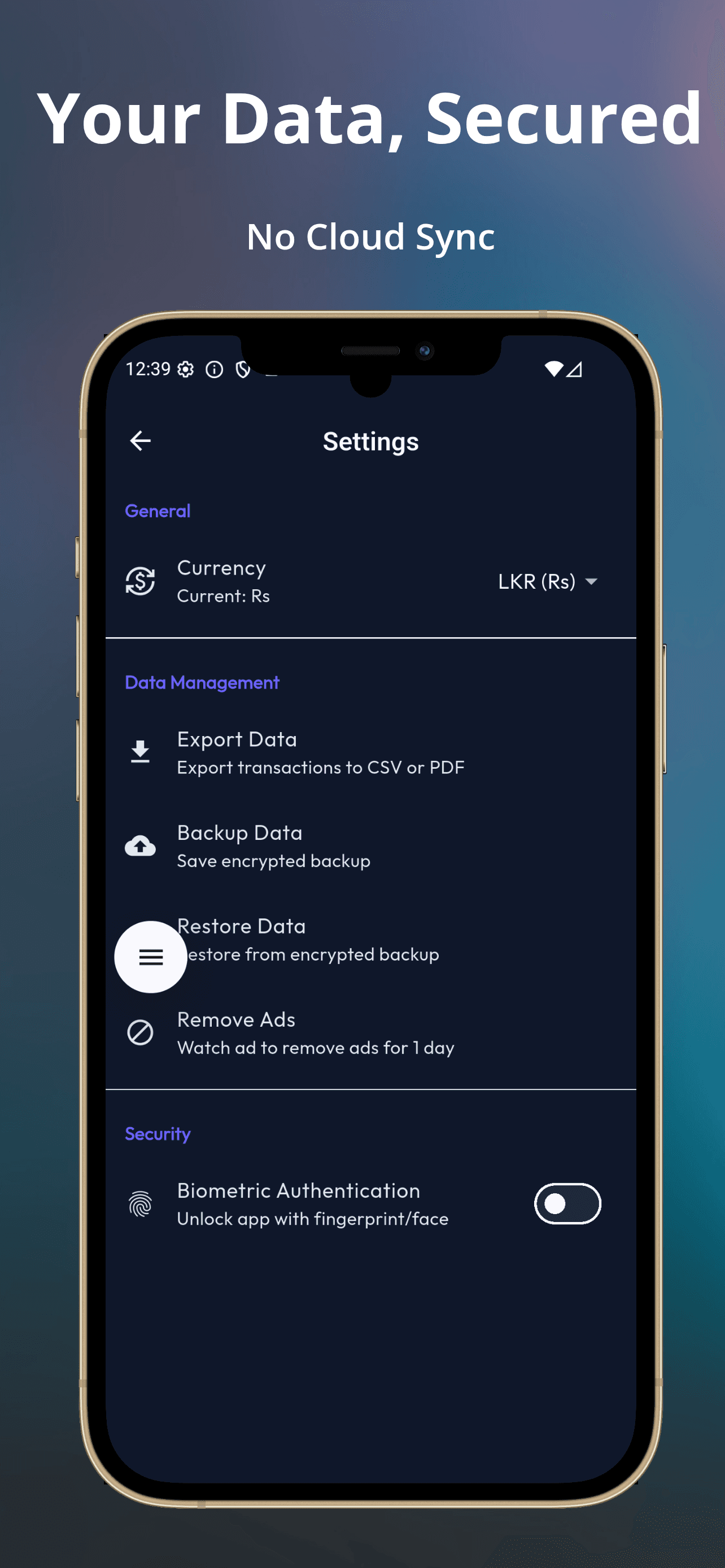 FineMe Expense Tracking Dashboard